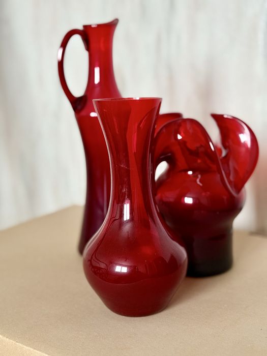 Osiołek zestaw wazonow i dznan Czesław Zuber