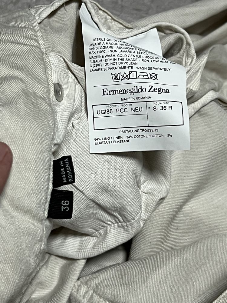 Лляні джинси Ermenegildo ZEGNA (оригінал)