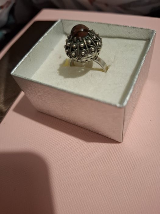 Srebrny pierscionek Warmet