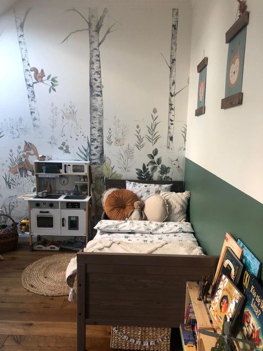 Zestaw mebli Ikea Sundvik w kolorze brązowo szarym
