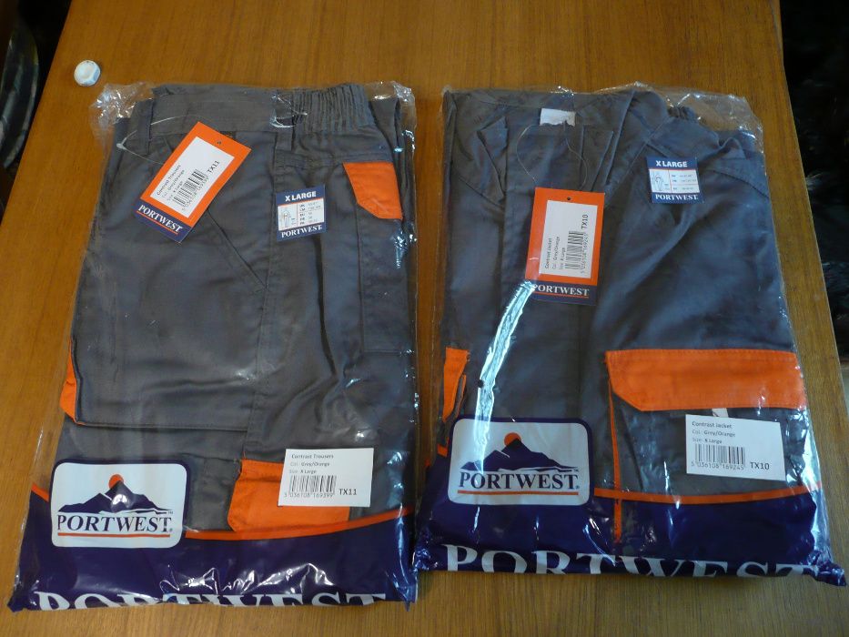 Ubranie robocze bluza plus spodnie.