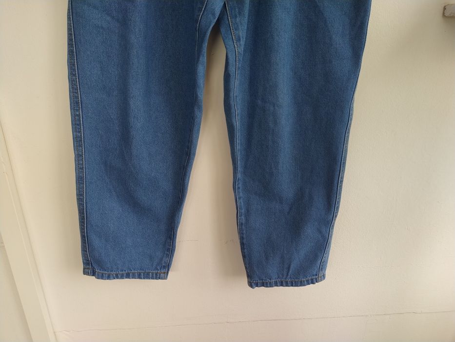 Calças de ganga azul com folhos na cintura - MO Jeans - Tamanho 38/40