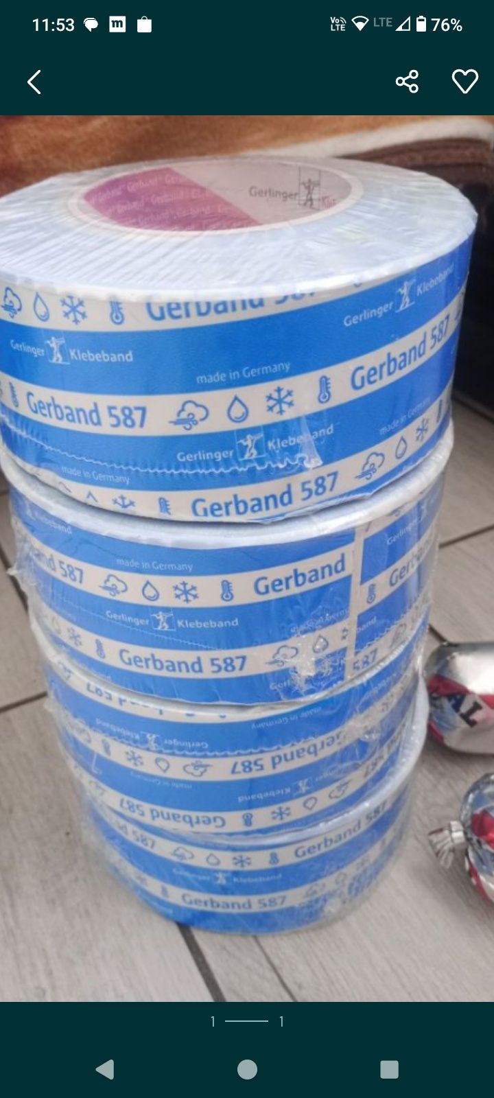 Taśma uszczelniająca pe gerband 587