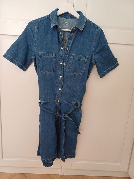 Jeansowy kombinezon
