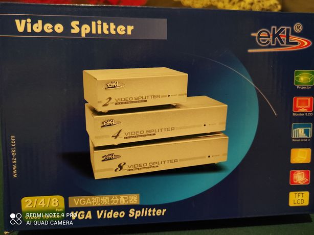 Video splitter rozdzielacz obrazu 8 portów TANIA WYSYŁKA