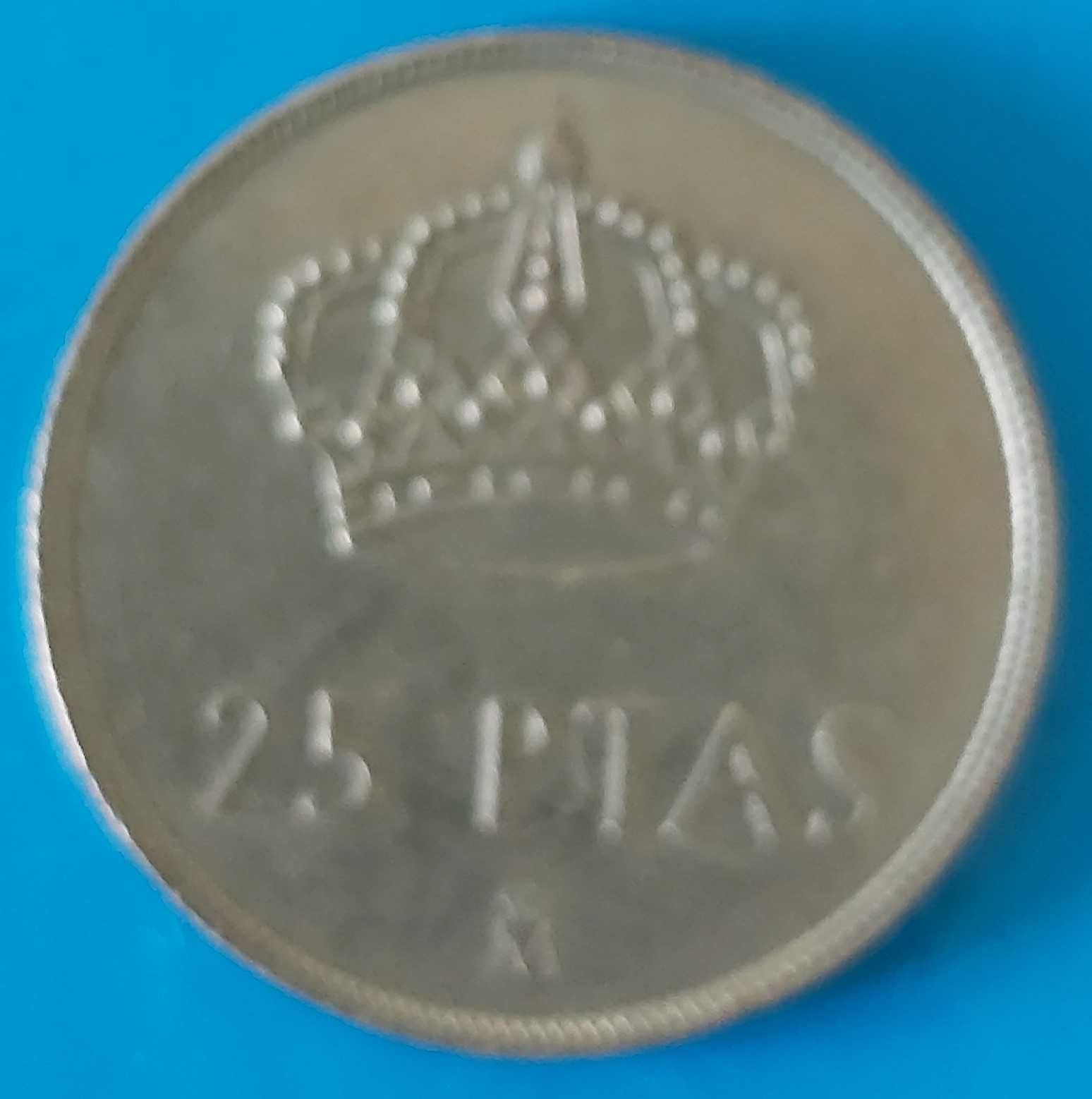 25 Pesetas de 1983, Espanha, Rei Juan Carlos I,