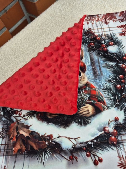 Poduszka wiewiórka 40x40cm świateczna prezent pod choinkę