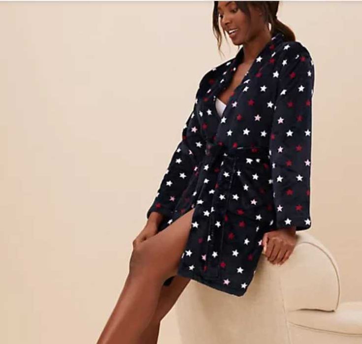 Плюшевый Халат Marks & Spencer Марк Спенсер,  размер С Англия