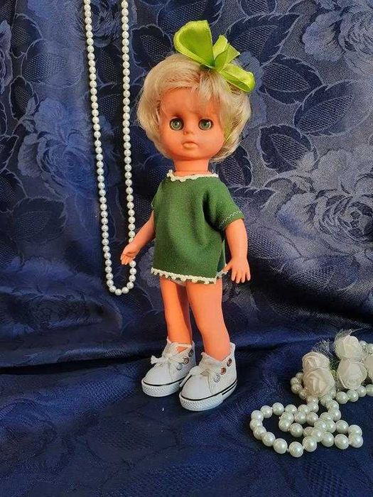 1970-е! VEB Puppenfabrik Elsterwerda кукла ГДР винтаж 23 см куколка