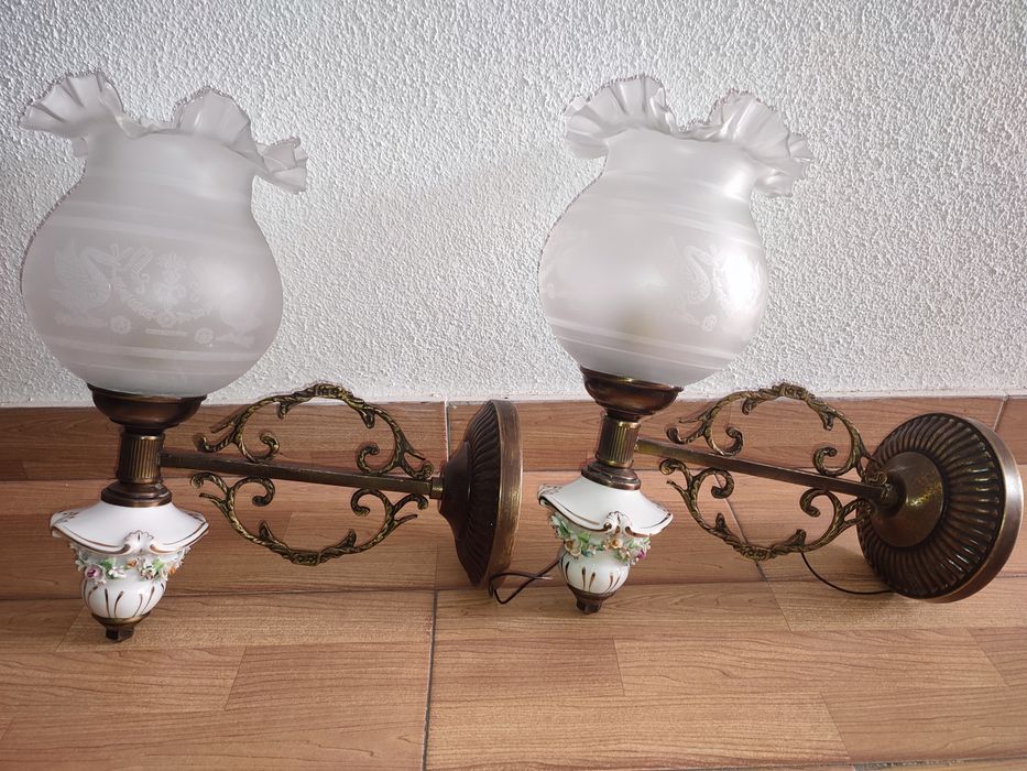2 appliques murais vintage