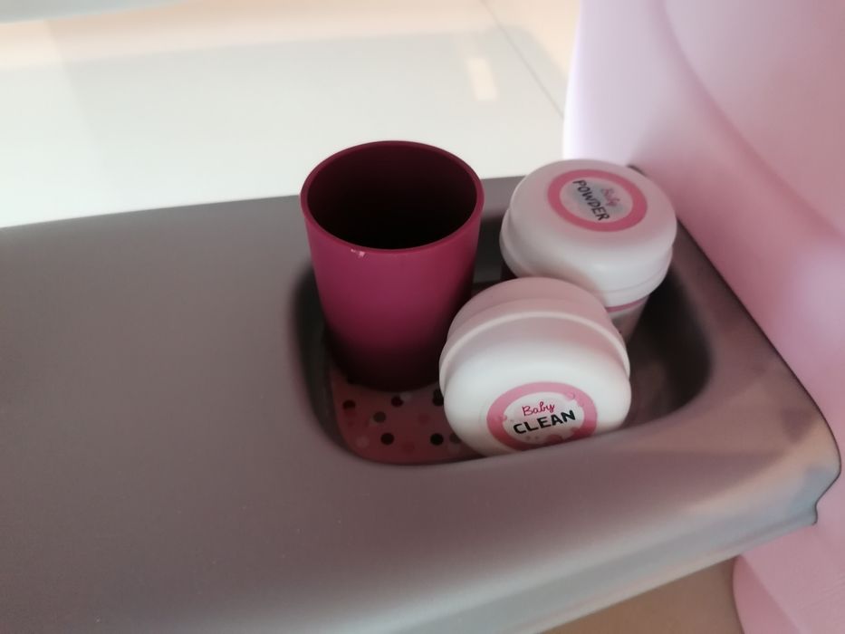 Smoby Baby Nurse Łóżeczko 2w1 dla lalki/przewijak + lalka