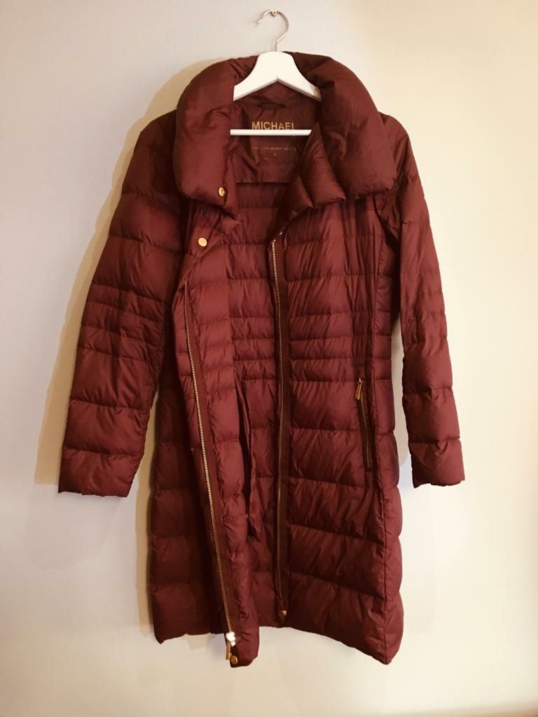 Płaszcz Michael Kors cieniutki puchowy M