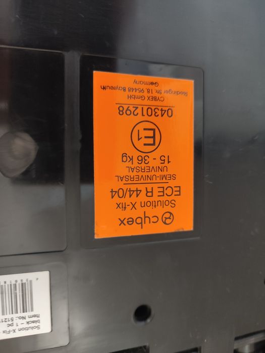 Fotelik samochodowy Cybex Solution X-fix 15-36 kg