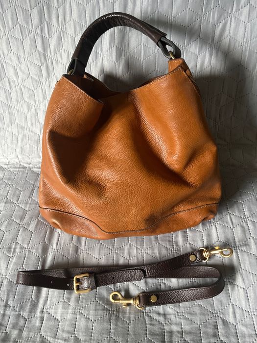 Massimo Dutti, skórzana torebka, Nowa