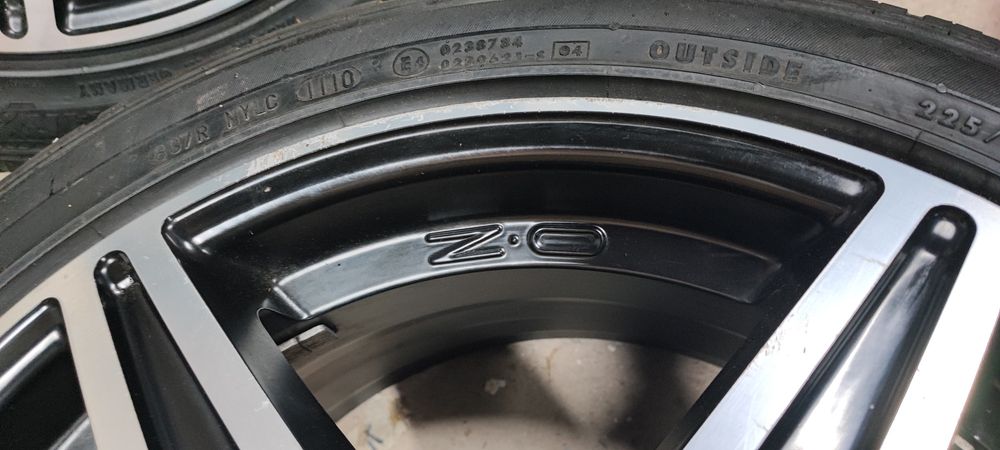 Komplet alufelg O.Z r17 5x112 z oponami zimowymi