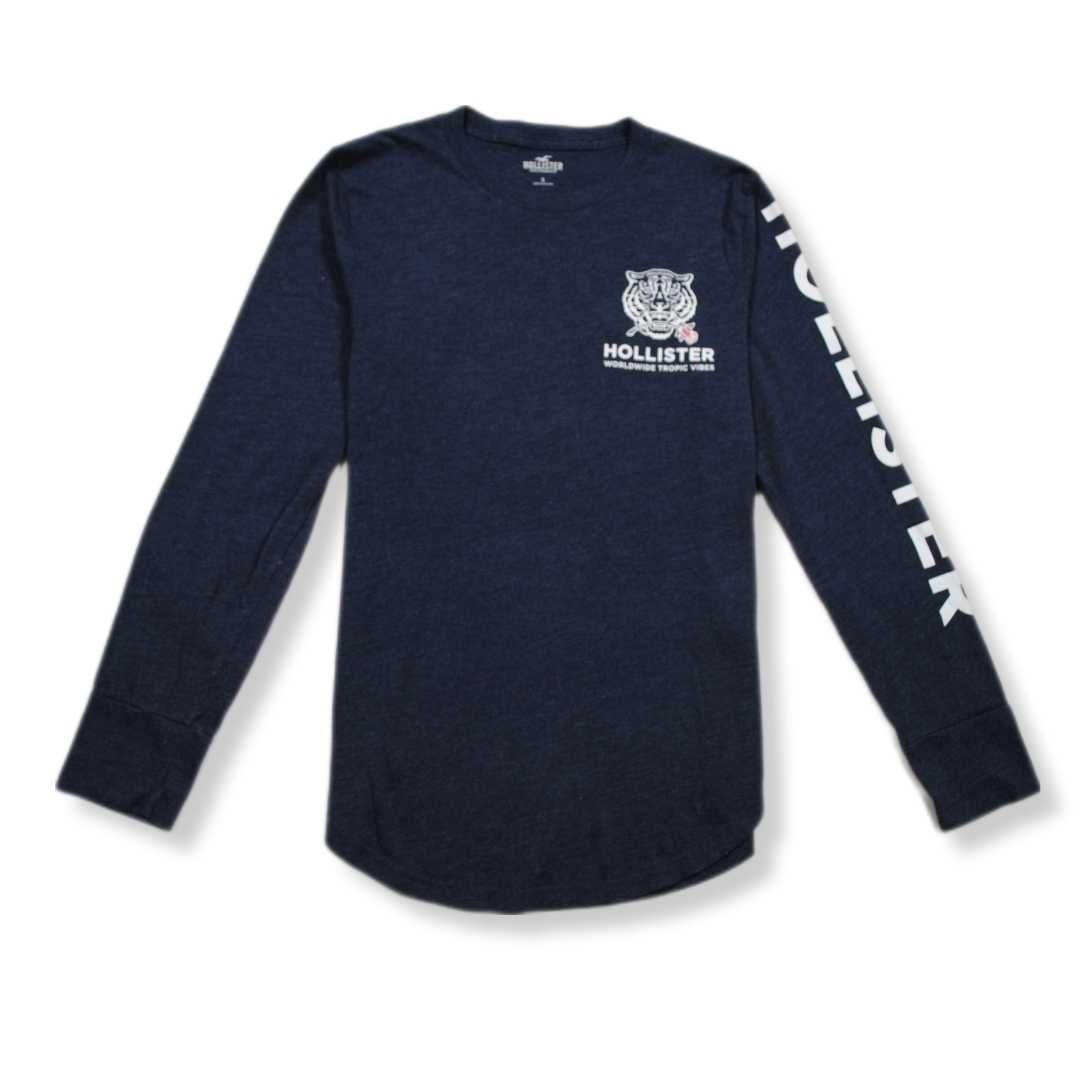 Hollister Longsleeve Męski California TYGRYS Logo Klasyk Unikat S