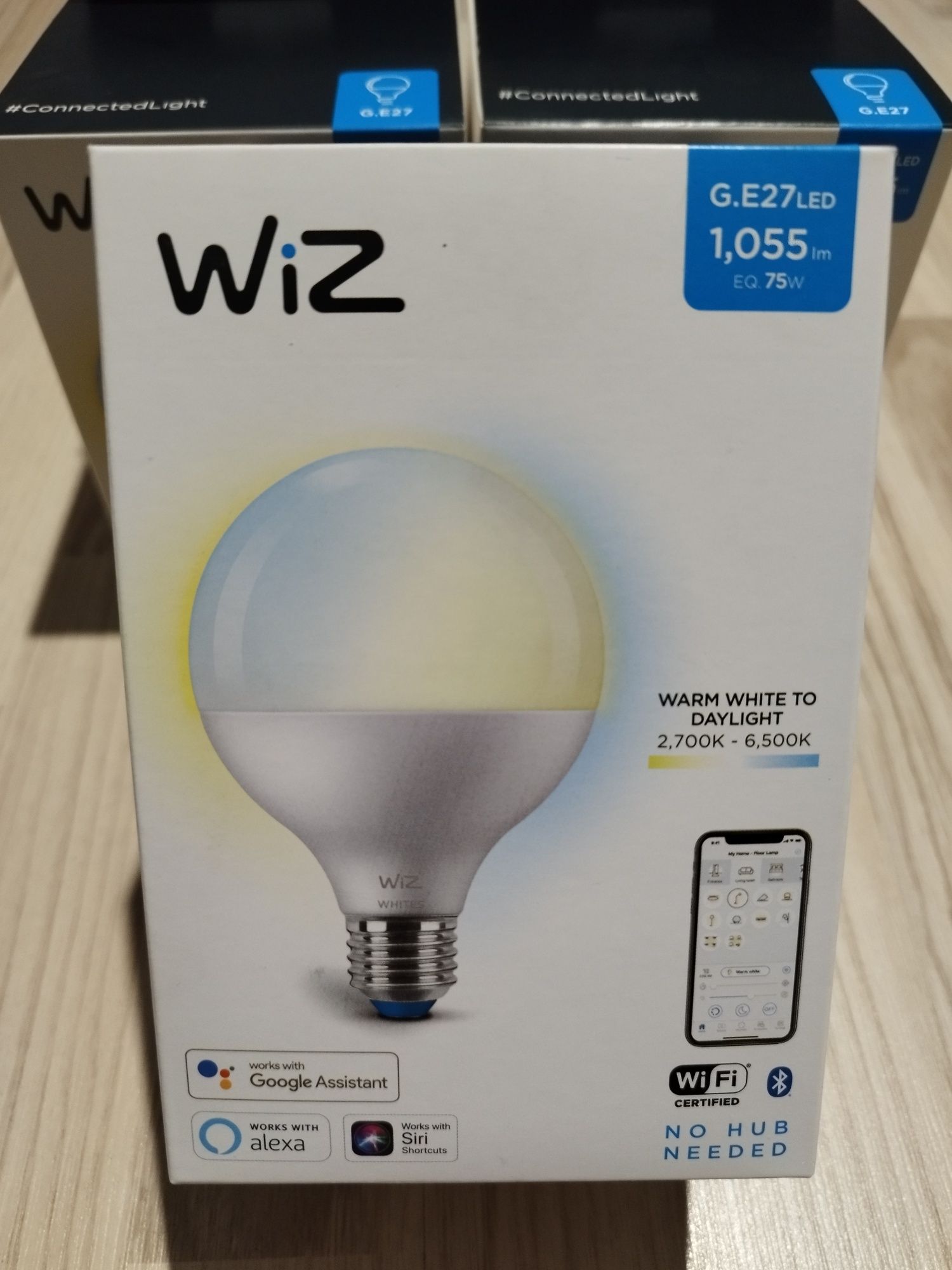 3 X Nowa Inteligentna Żarówka LED WIZ 75W (11W) Sterowana smartfonem