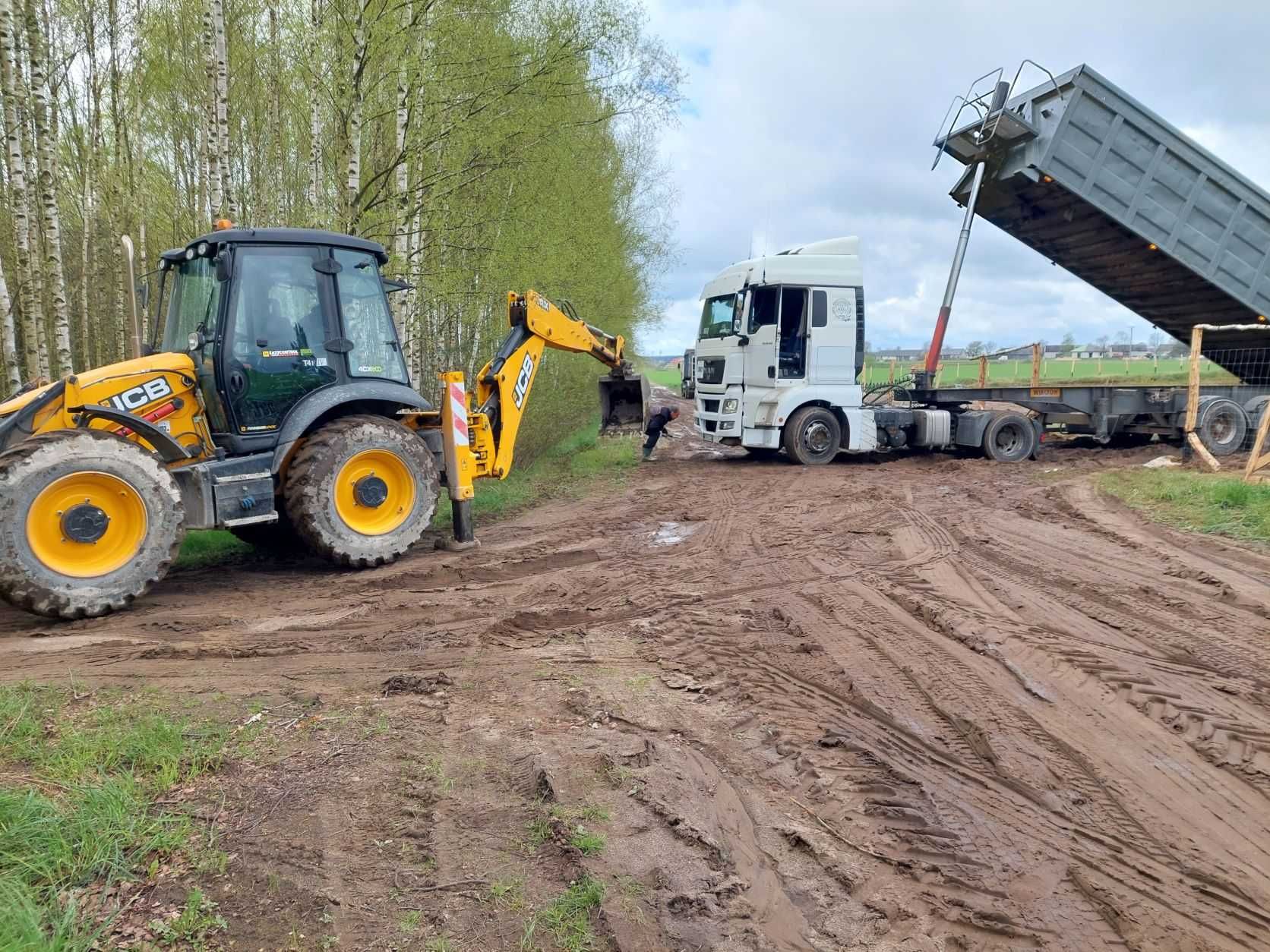 wywóz odpadów /prace porządkowe / kruszenie gruzu / i inne