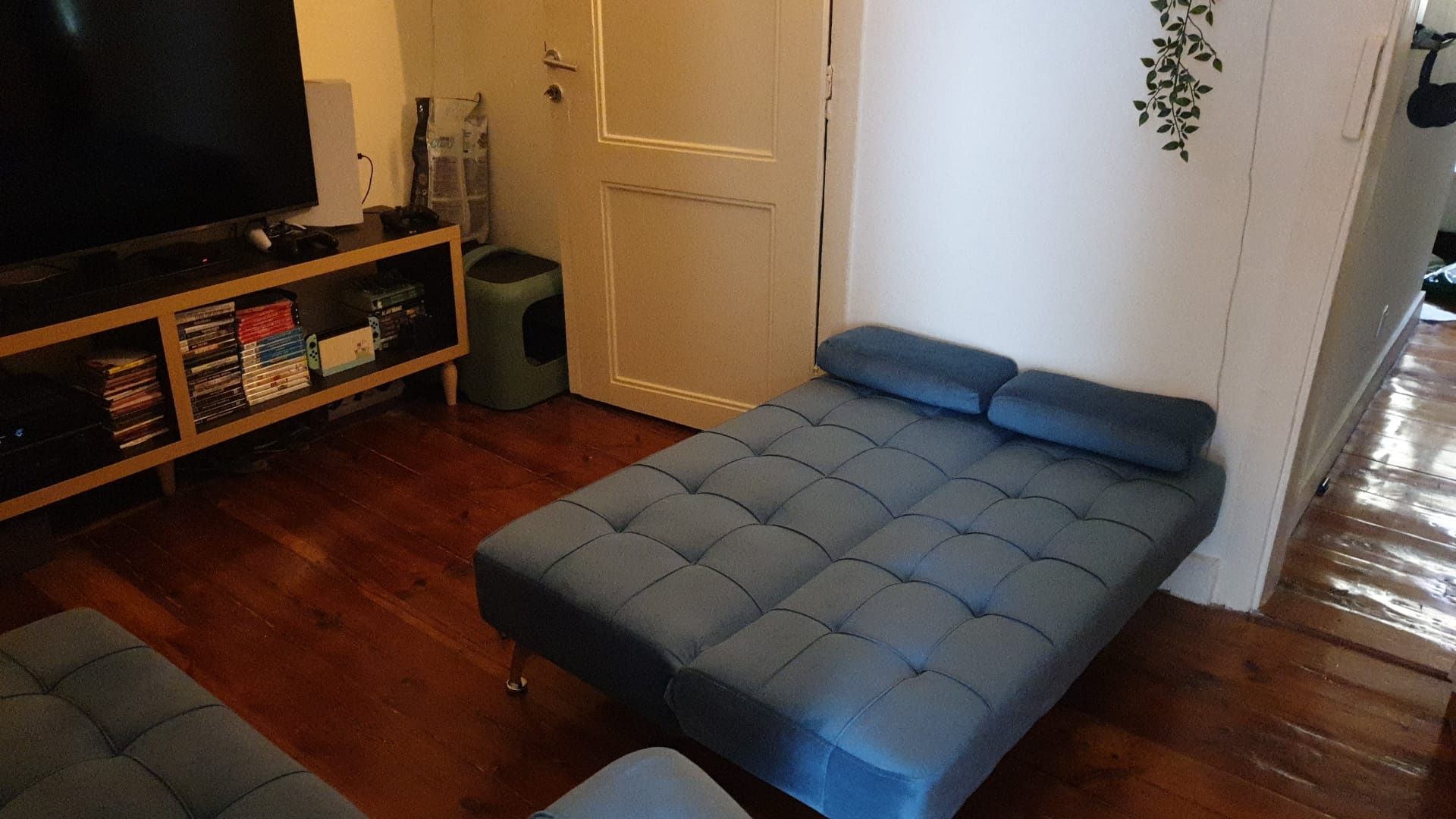 Sofá Cama Chaise Longue azul modular