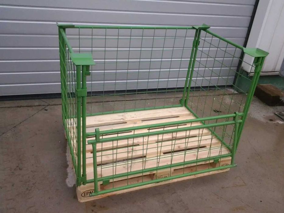 Kosz Gitterbox nadstawka paletowa H80 na paletę euro RAL 5012