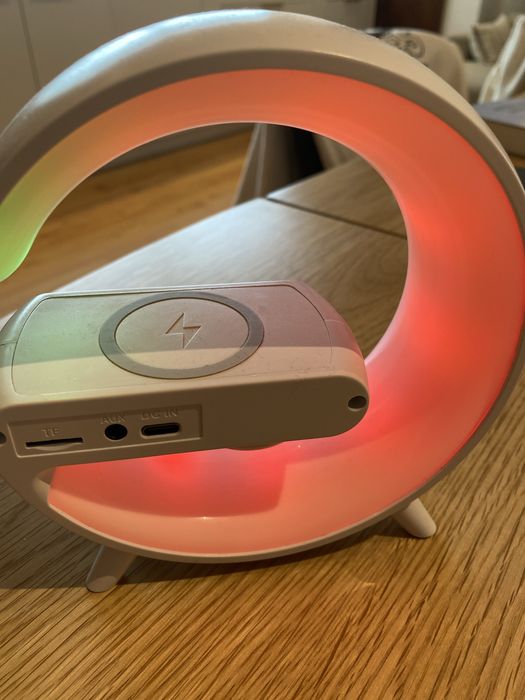 Carregador wireless Despertador relogio bluetooth musica mp3 player