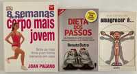 Livros sobre dietas e exercício físico