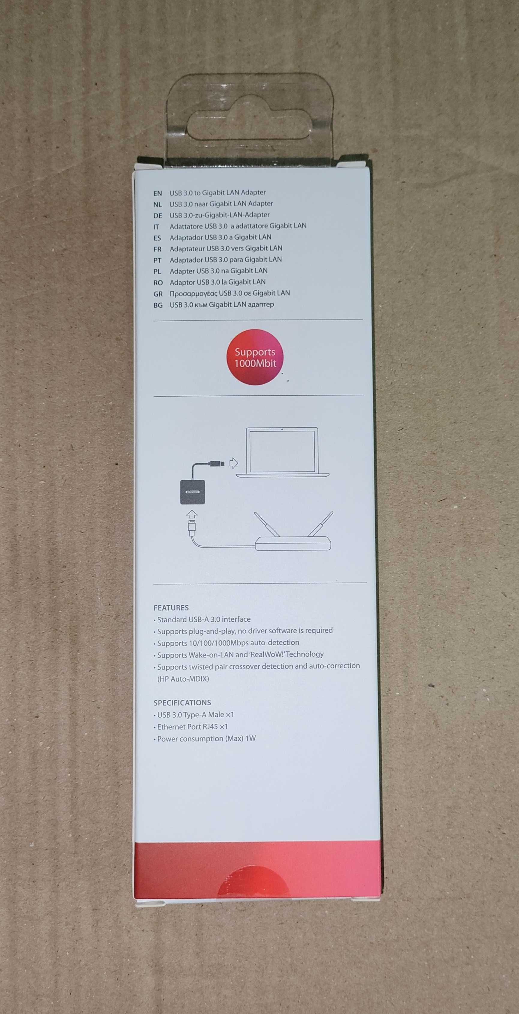 Adapter karta sieciowa Sitecom CN-341 USB 3.0 LAN (RJ-45) 1000 Mbps