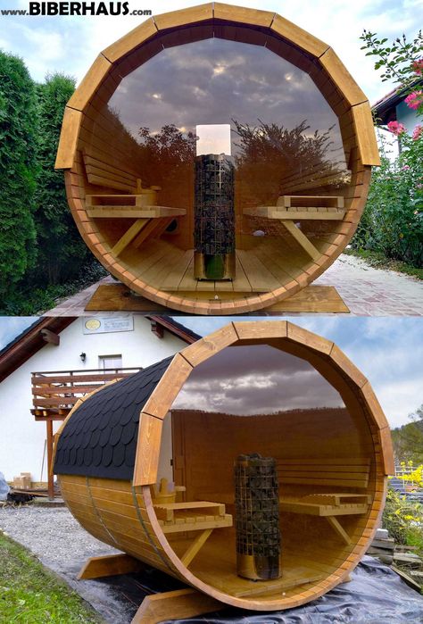 SAUNA Ogrodowa 200 cm + OKNO 100% + GRATIS Beczka 500L + Akcesoria