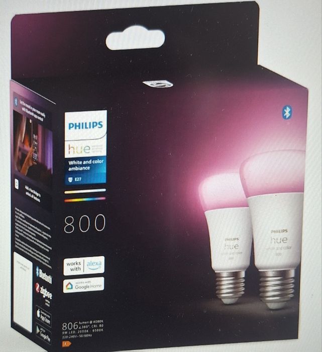 Rozszerzony zestaw Philips Hue  (+2 żarówki) na telefon tv zamienię