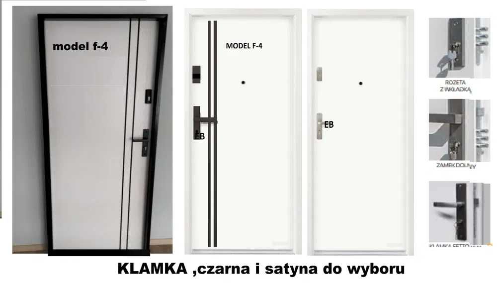Drzwi WEJŚCIOWE zewnętrzne z MONTAŻEM do mieszkania w bloku klatkowe