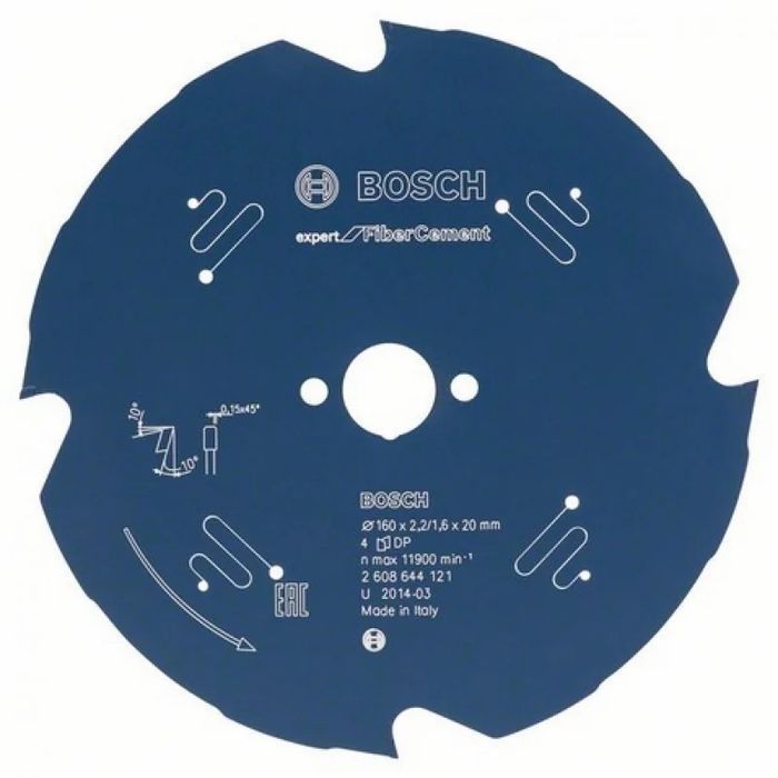 Tarcza Pilarska Expert For Cement 160*20*2.2Mm 4T Bosch
