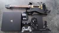 Play Station 4 Pro 1TB + 2 DualShock + Guitar Hero + ViMount + 5 ігор