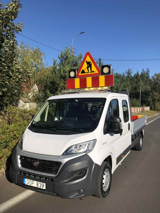 Fiat Ducato doka brygadówka podwójna kabina master obsługa dróg roboty