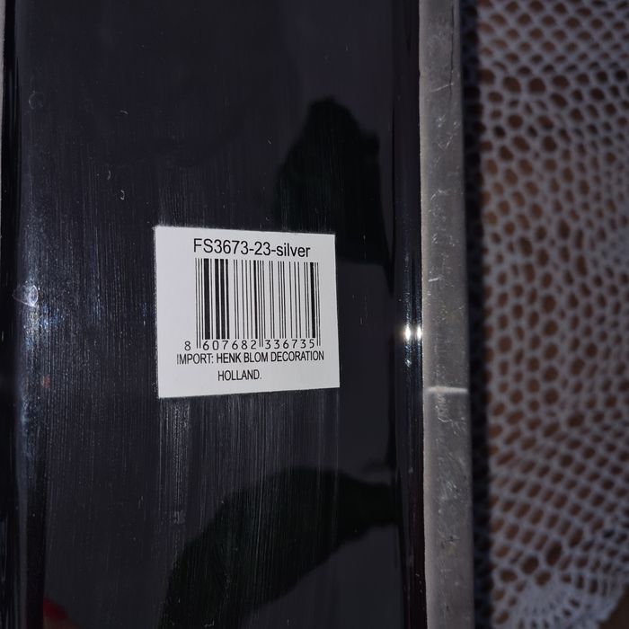 Osłonka na doniczke srebrna