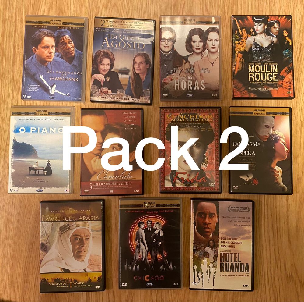 2 Packs Filmes Aclamados: Estado de Guerra, Discurso do Rei, Crash,…