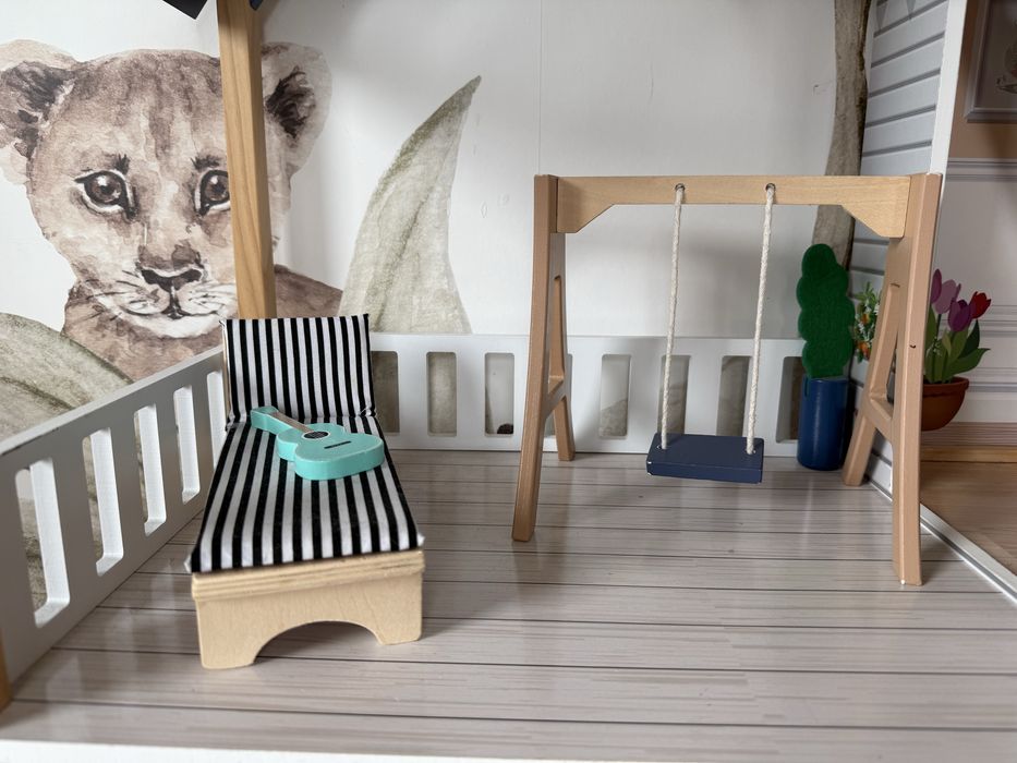 Duży Domek drewniany dla lalek , ecotoys, rezydencja maya