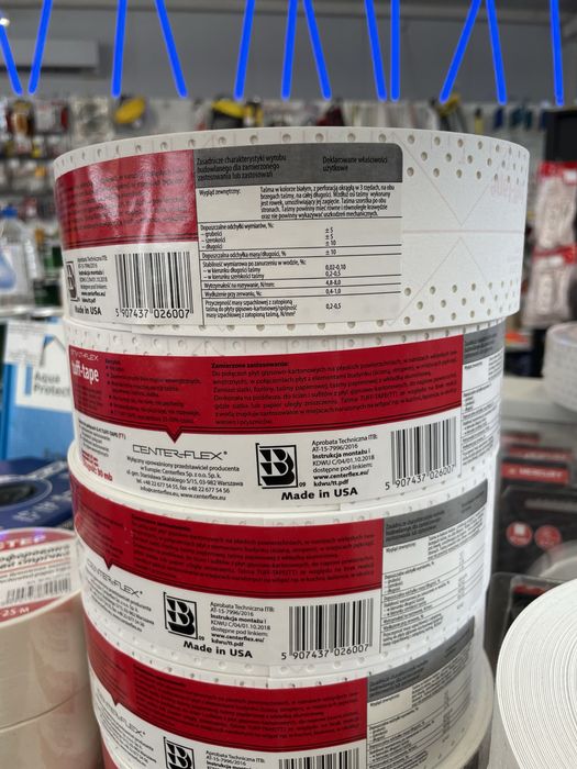Стрічка для кутів еластична TUFF-TAPE (STRAIT-FLEX) 30м  Хіт продажів!