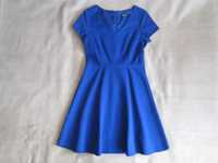 Nowa elegancka niebieska (granatowa) sukienka na lato, rozm. 36