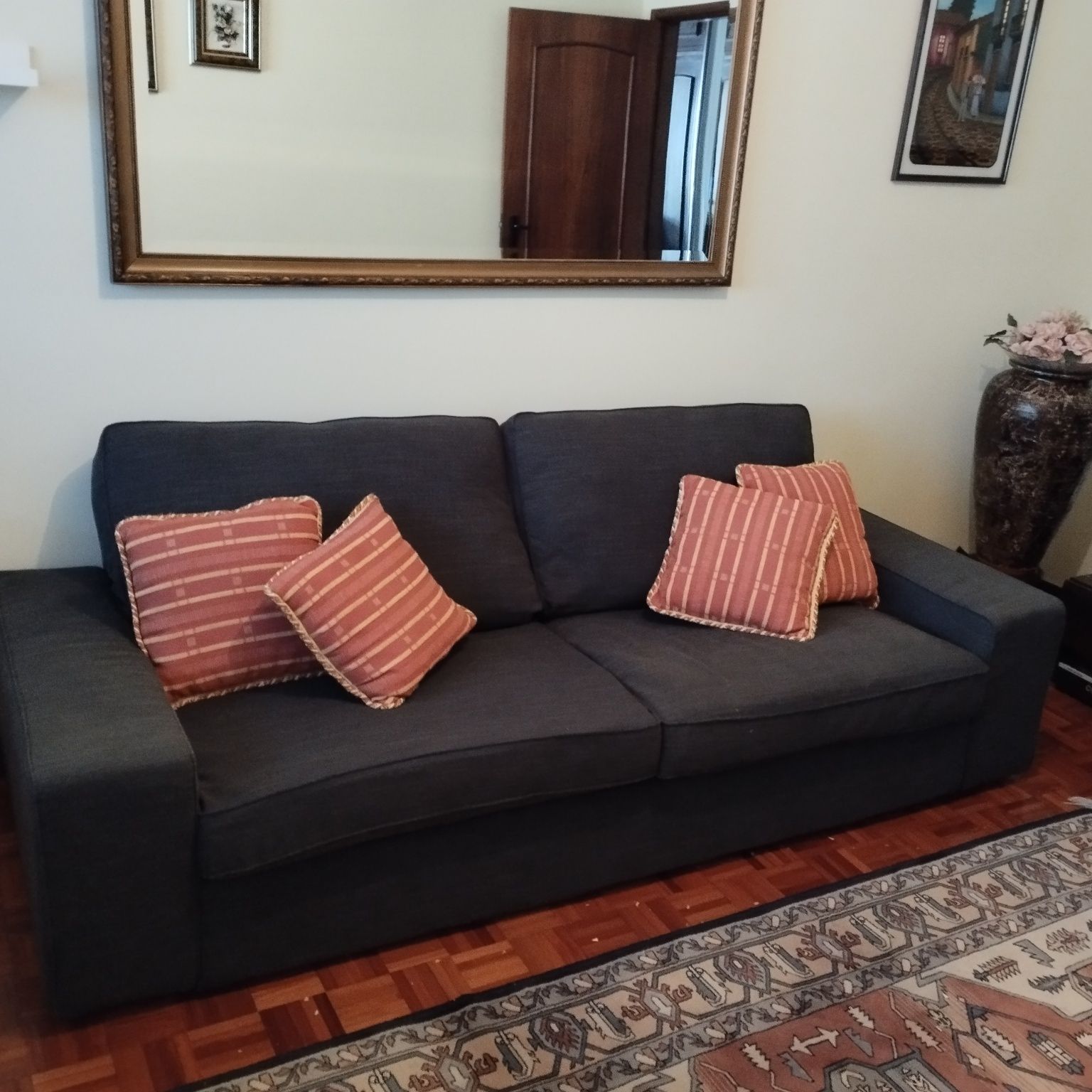 Sofá 3 lug. Kivik IKEA em tecido
