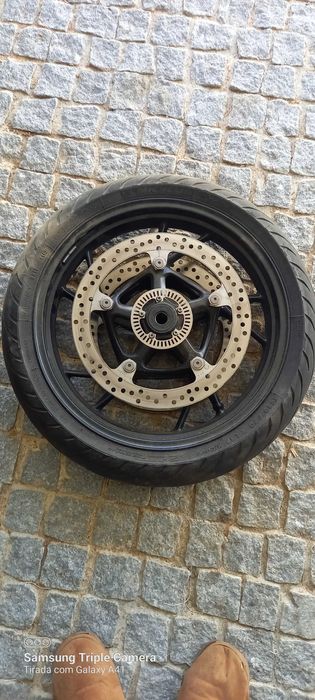 Kit jantes pneus BMW R adaptadores para a GS 1200 guarda lamas carbono