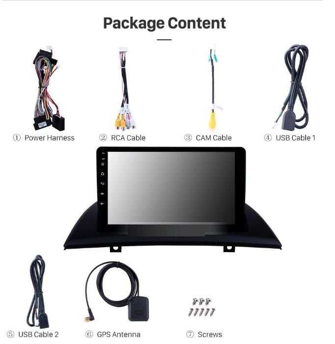 Radio Android 12 BMW X3 E83 04-12 GPS wifi PROM