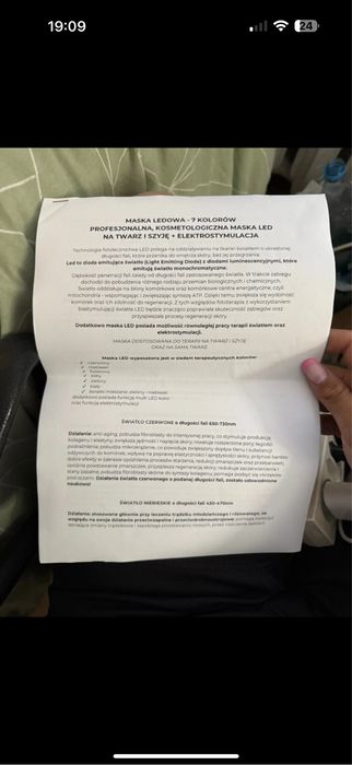 Maska ledowa do tearzy i szyi