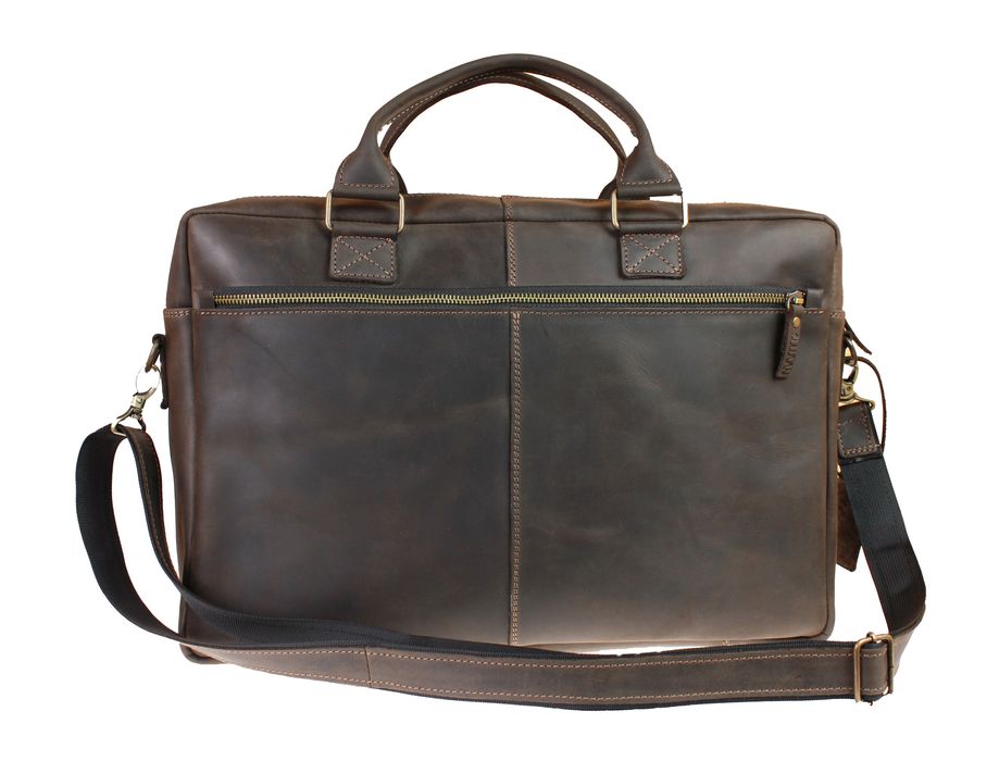 Сумка для документів велика шкіряна А4 SULLIVAN smg31-2(60) коричнева
