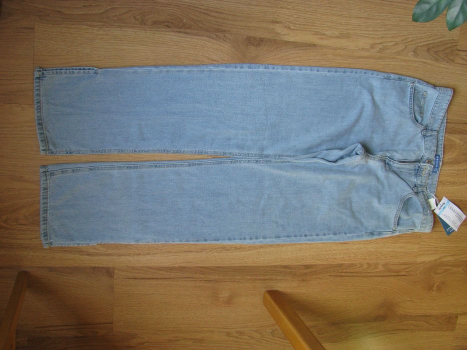 Bawełniane jeansy z prostą nogawką Sinsay/Denim