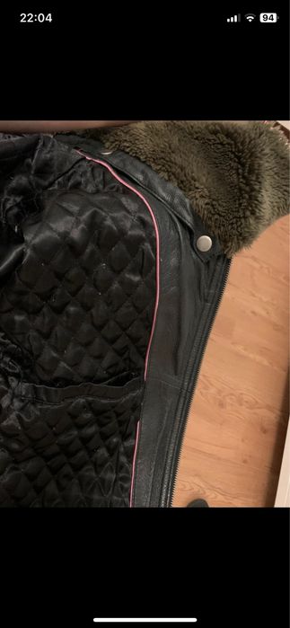 Kurtka skórzana pilotka