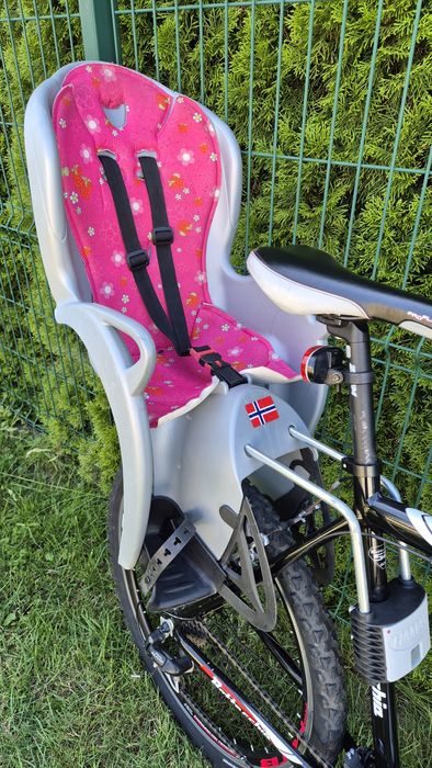 Dziecięcy fotelik rowerowy HAMAX Kiss do 22kg; stan bdb