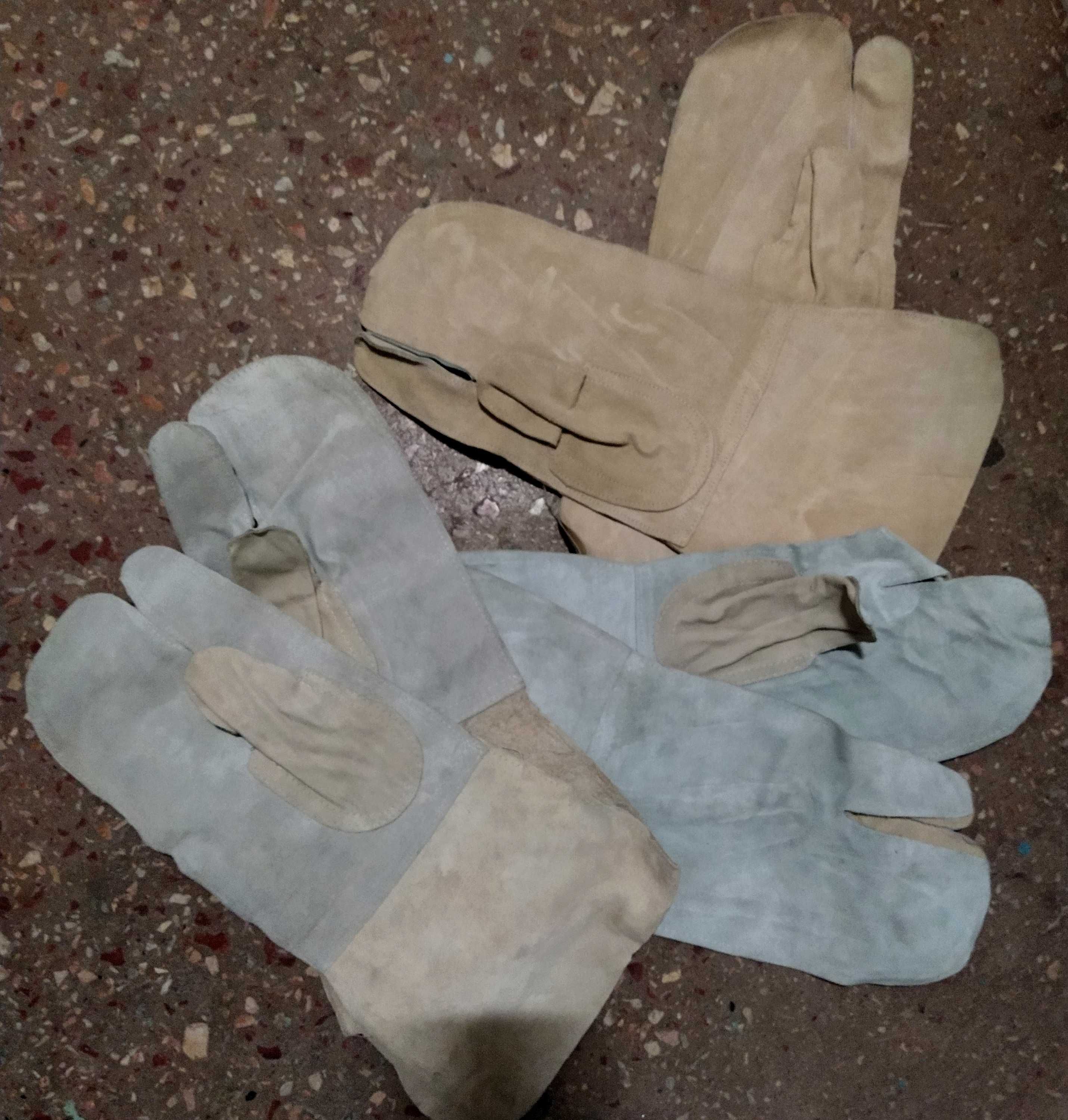 Перчатки сварочные рукавицы трехпалые кожаные краги 42 грн новые !
