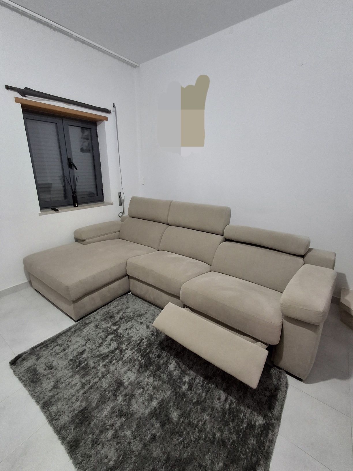 Sofá chaise longue Bege