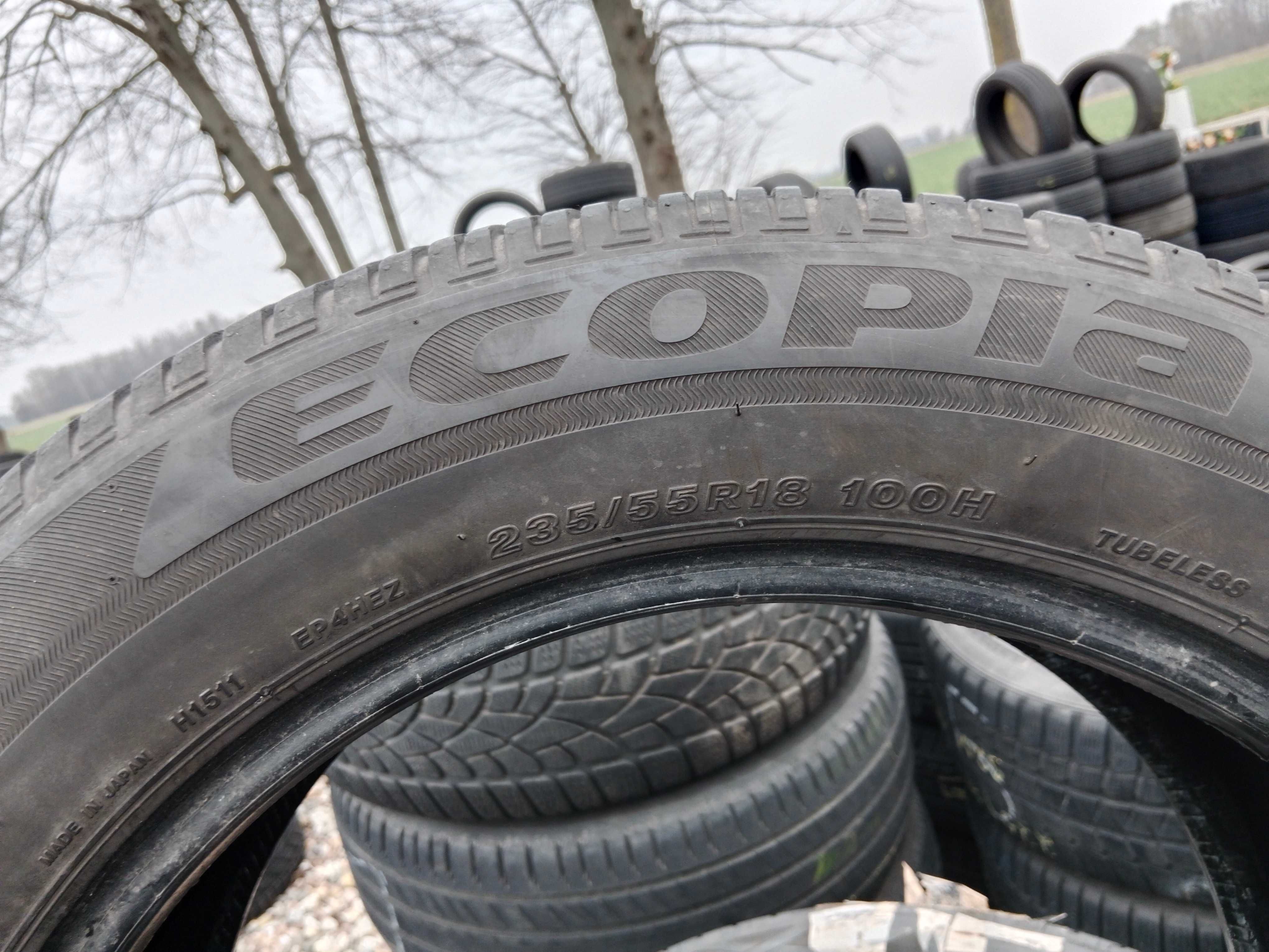 Opona używana 235/55R18 Bridgestone Ecopia H/L 422 Plus 1szt.