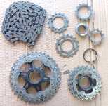 J-bikes Cassetes Deore/XT/Sram/Sunrace/105 btt/estrada 8/9 e 10